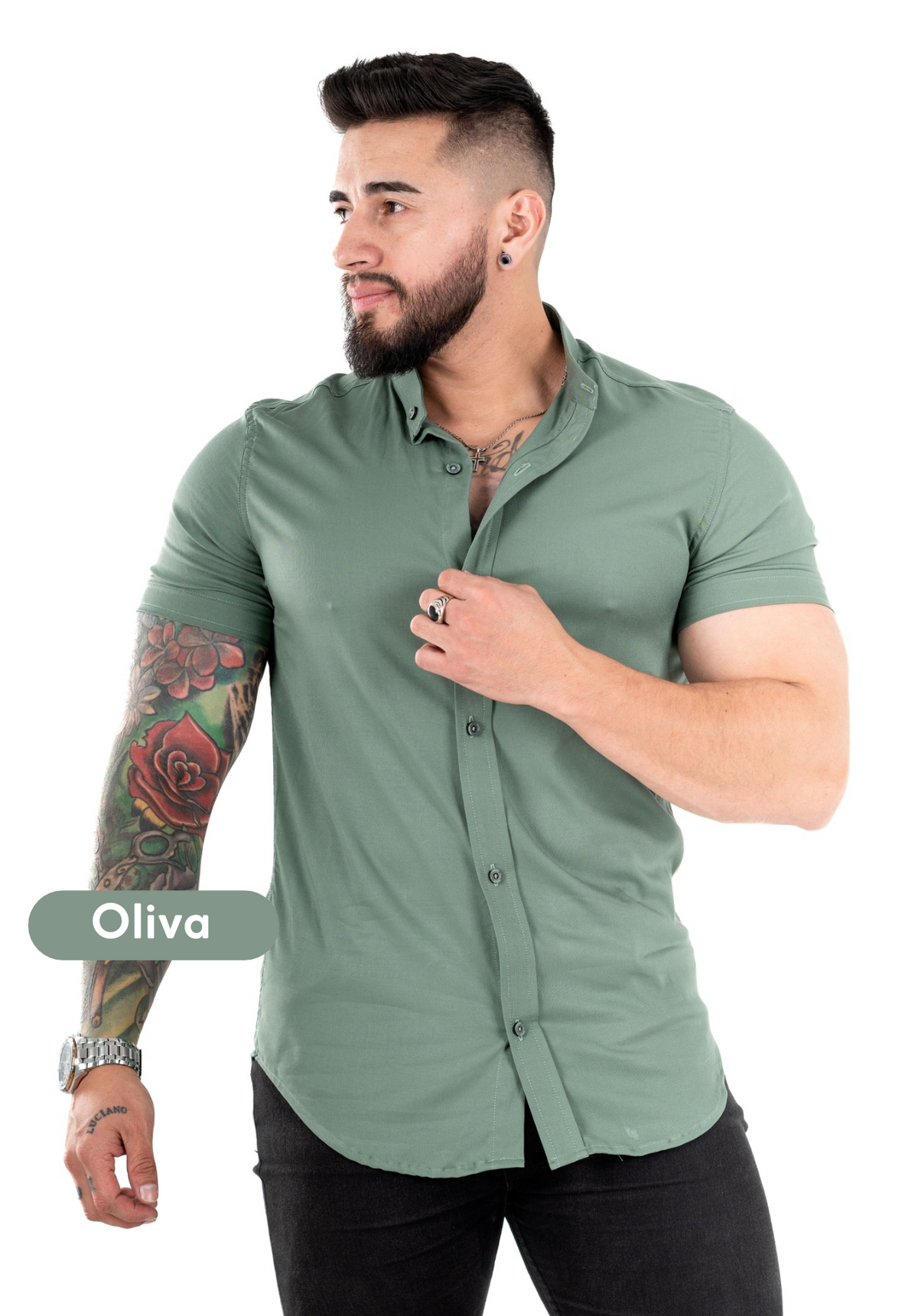 Camisa Chalis Oliva