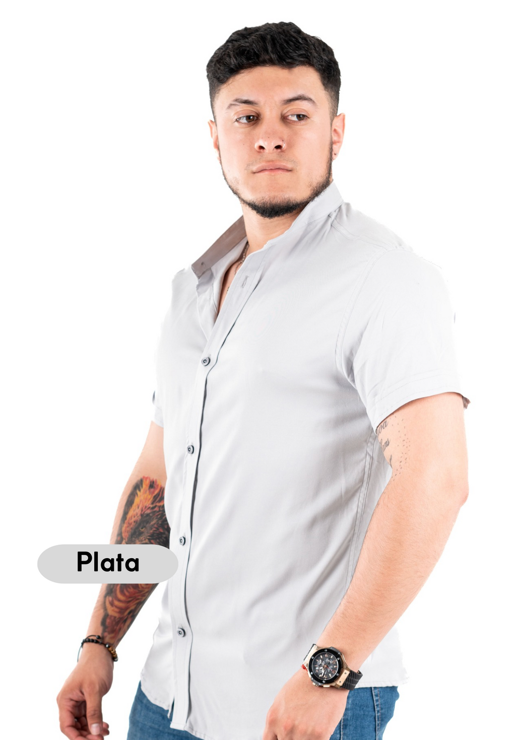 Camisa Manga Corta Cuello Neru Chalis