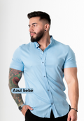 Camisa Chalis Azul Bebe