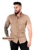 Camisa Chalis Arena Oscuro