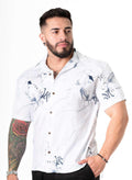 Camisa Box fit Estampado Grecia