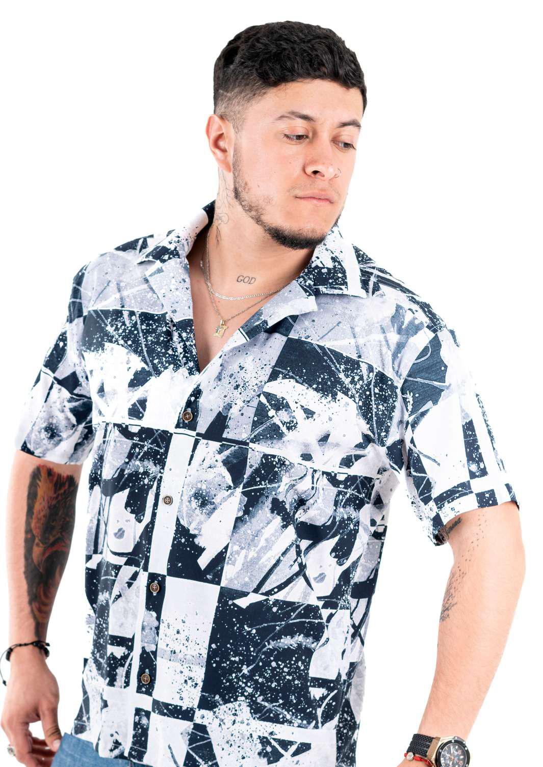 Camisa Box fit Estampado