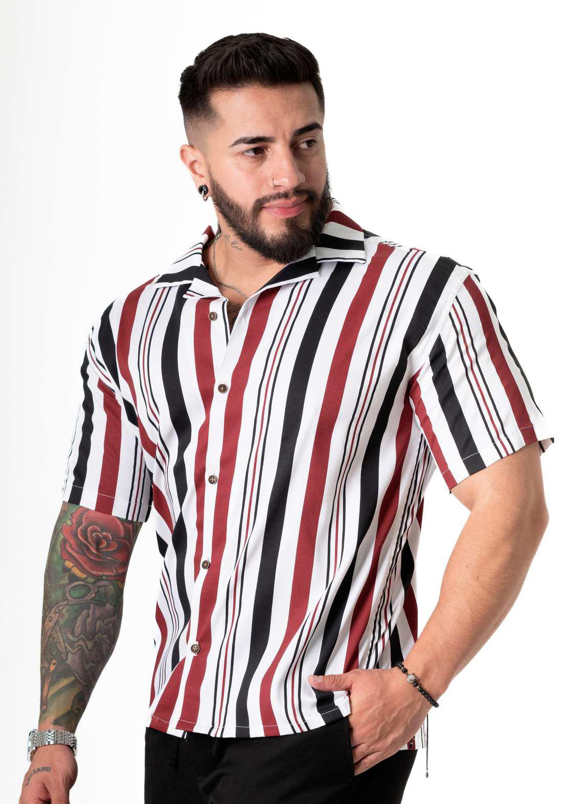 Camisa Box fit Estampado