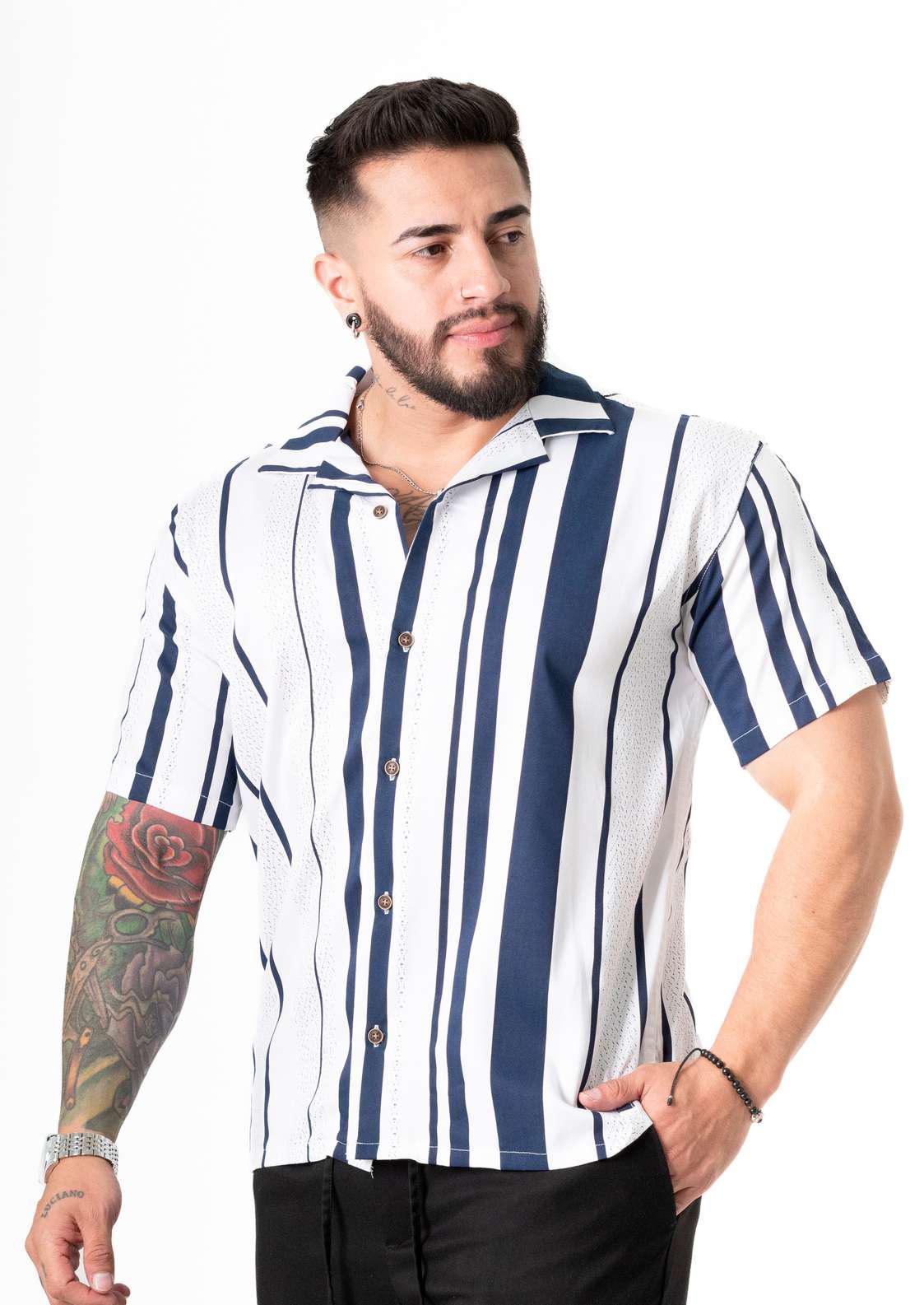 Camisa Box fit Estampado