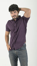 Camisa Chalis cuello Clasico Uva