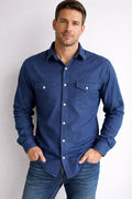Camisas jeans manga larga N85