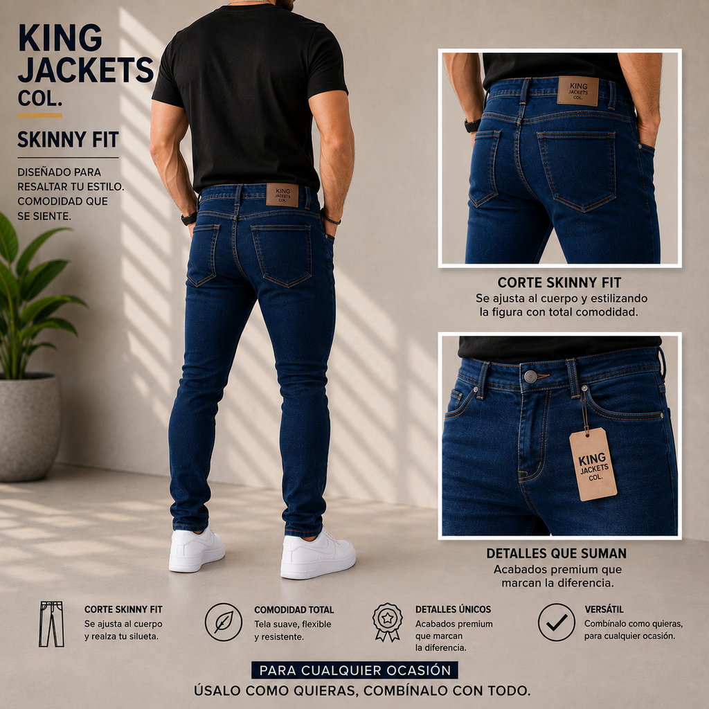 JEAN PARA HOMBRE CLÁSICO REF. 25-903