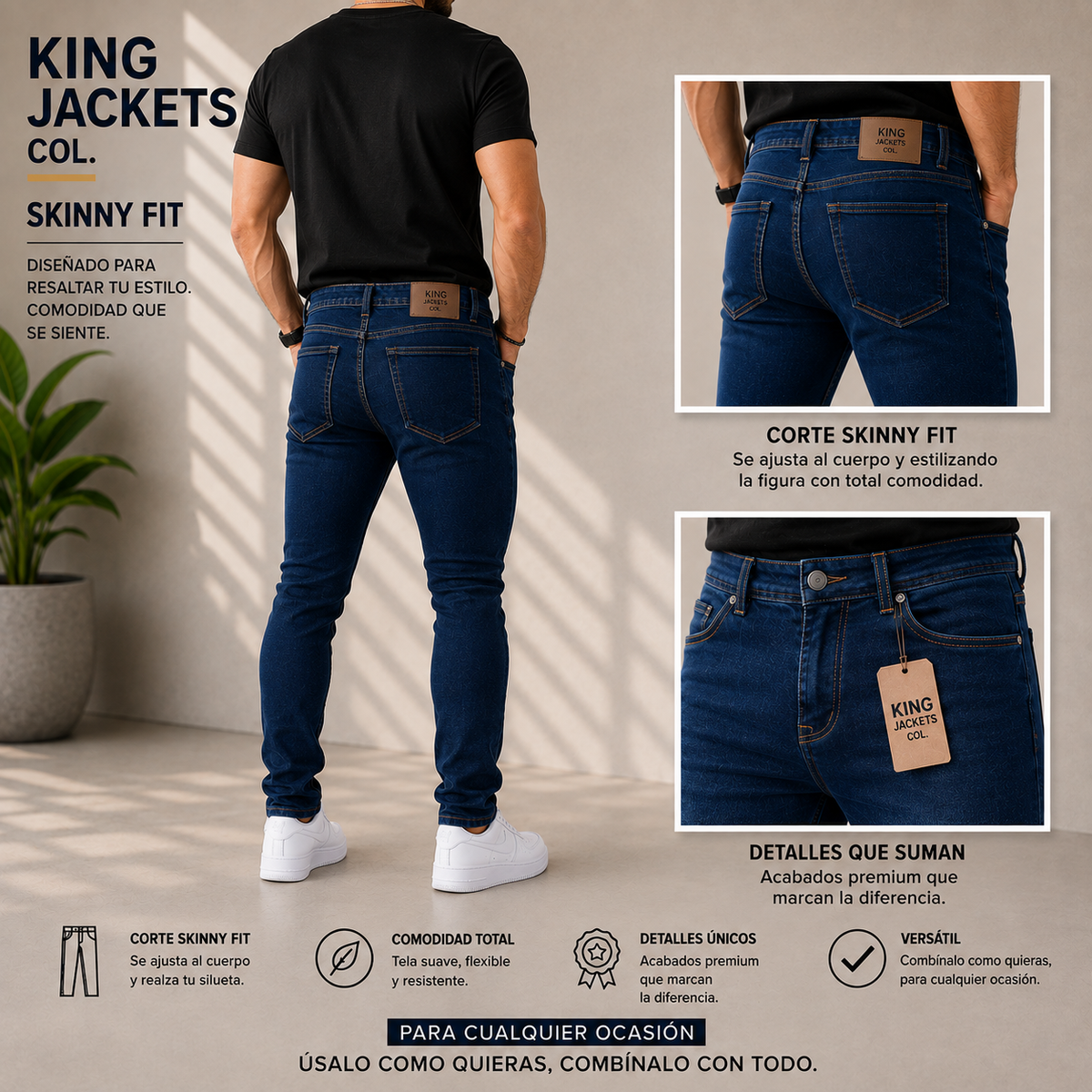 JEAN PARA HOMBRE CLÁSICO REF. 25-903