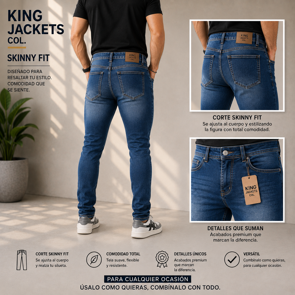 JEAN PARA HOMBRE CLÁSICO REF. 25-903