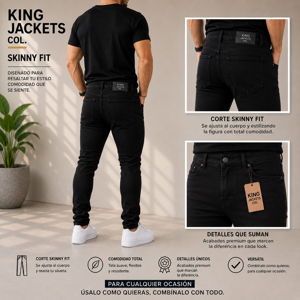 JEAN PARA HOMBRE CLÁSICO REF. 25-903