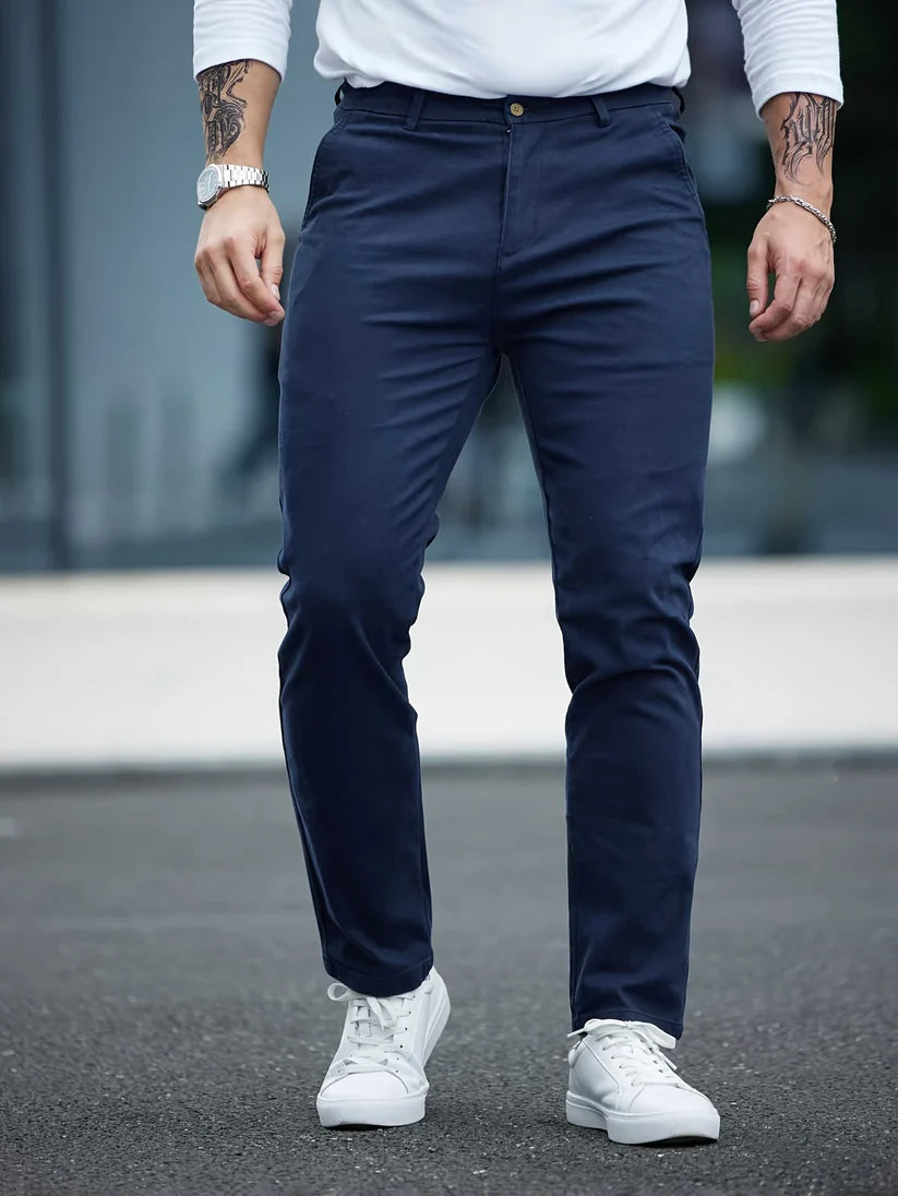 Pantalón Clásico Flexible Para Hombre®️