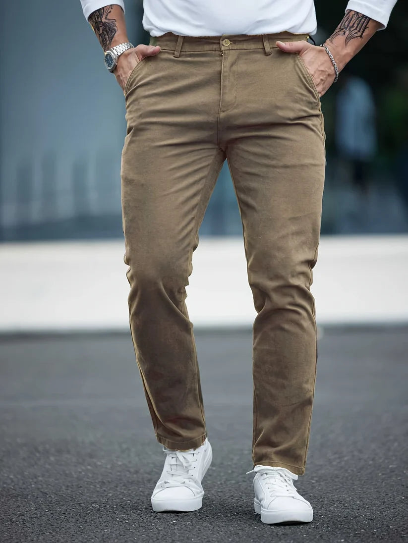 Pantalón Clásico Flexible Para Hombre®️