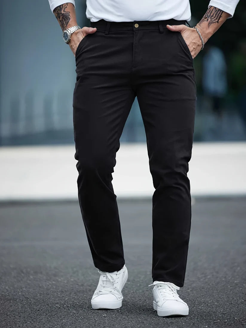 Pantalón Clásico Flexible Para Hombre®️