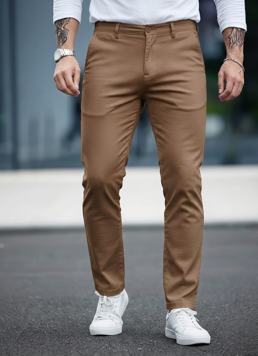 Pantalón Clásico Flexible Para Hombre®️