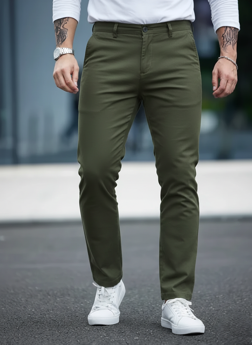 Pantalón Clásico Flexible Para Hombre®️