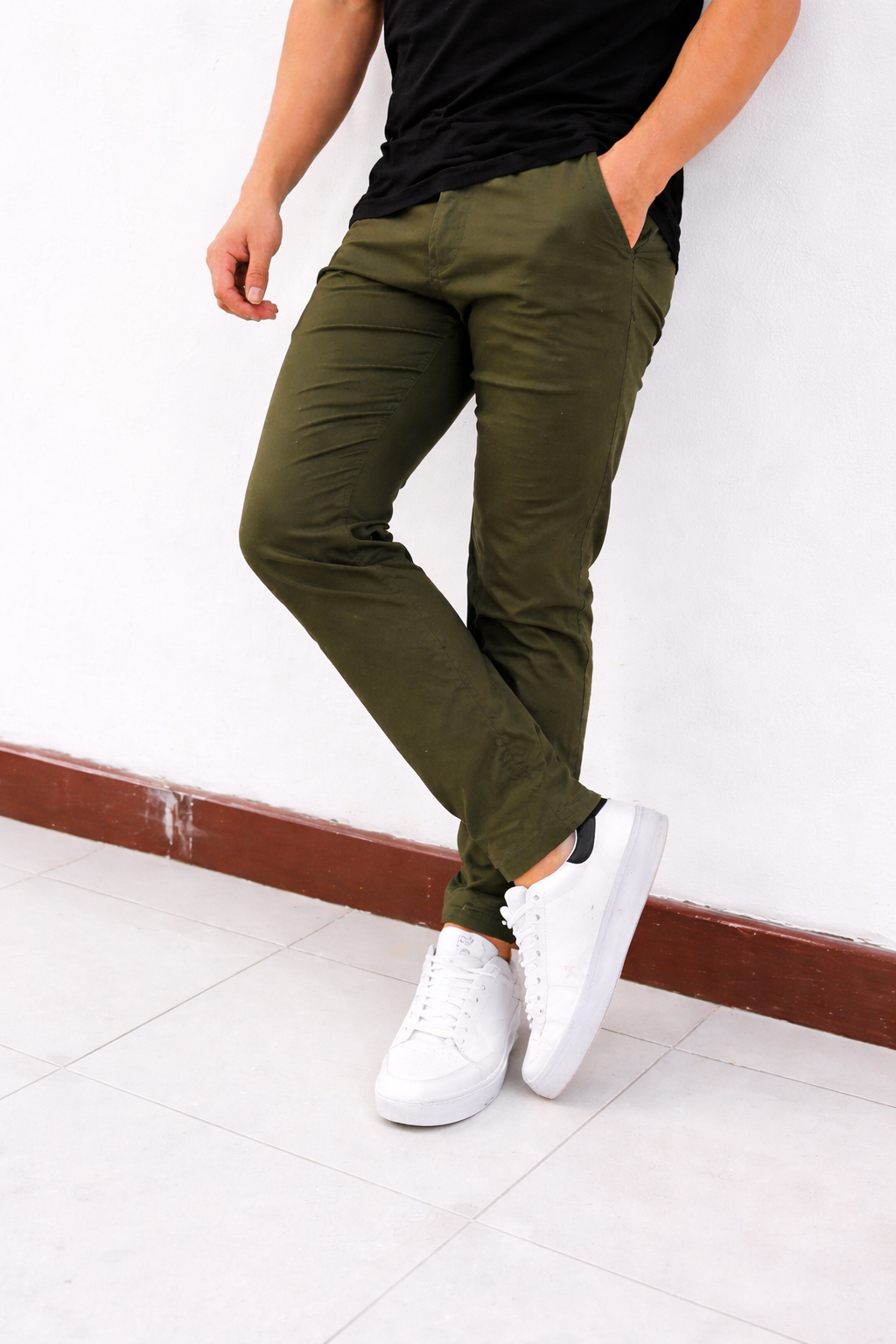 PANTALON DRIL LICRADO SLIM FIT